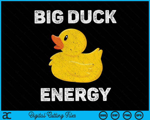 Grote eend energie Rubber Ducky grappige Meme SVG PNG digitale snijbestanden