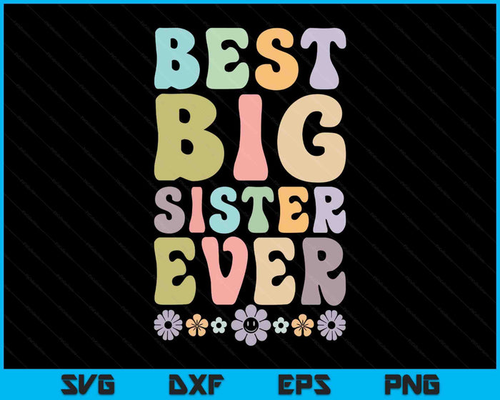 Big Sister Shirt For Girls Baby Announcements And Family SVG PNG Digital Printable Files