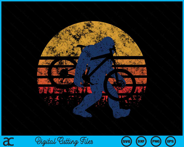 Bigfoot Bike Divertido MTB Gráfico SVG PNG Cortando Archivos Imprimibles