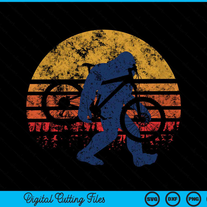 Bigfoot Bike grappige MTB grafische SVG PNG snijden afdrukbare bestanden