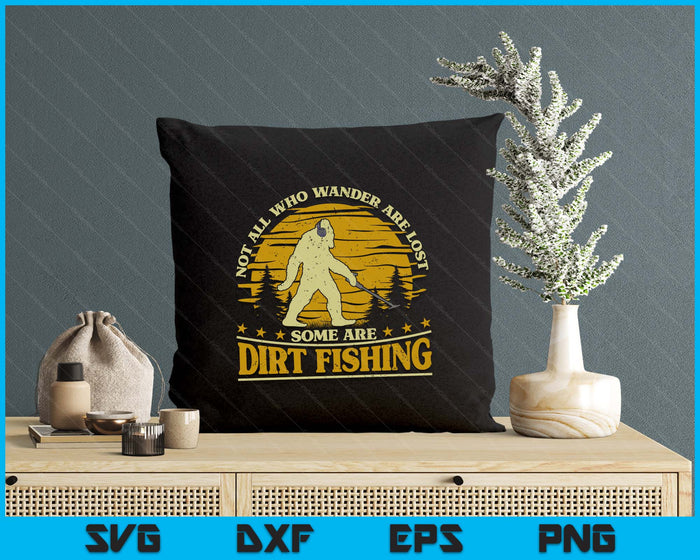 Bigfoot Dirt Fishing Metal Detecting Funny Metal Detector SVG PNG Digital Printable Files