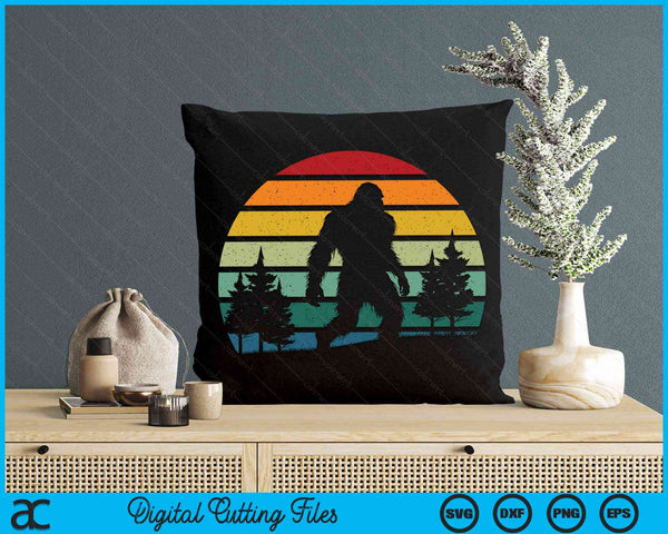 Bigfoot Retro Vintage 70s 80s Sasquatch Lovers SVG PNG Digital Cutting Files