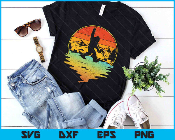 Bigfoot Rock On Sasquatch Rock And Roll Funny SVG PNG Digital Printable Files
