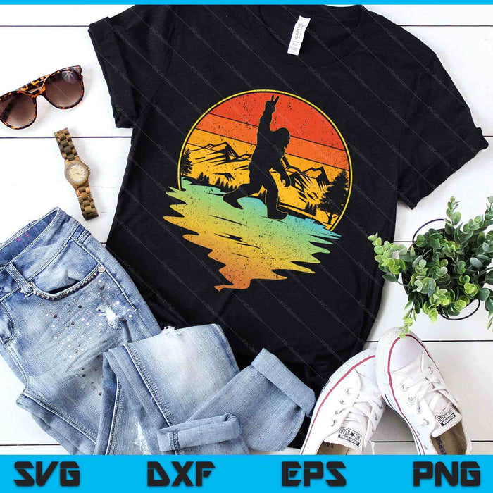 Bigfoot Rock On Sasquatch Rock And Roll Funny SVG PNG Digital Printable Files
