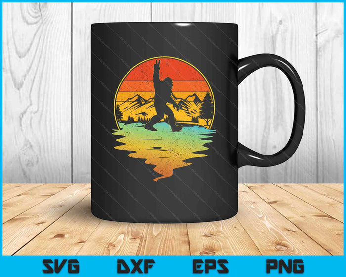 Bigfoot Rock On Sasquatch Rock And Roll Funny SVG PNG Digital Printable Files
