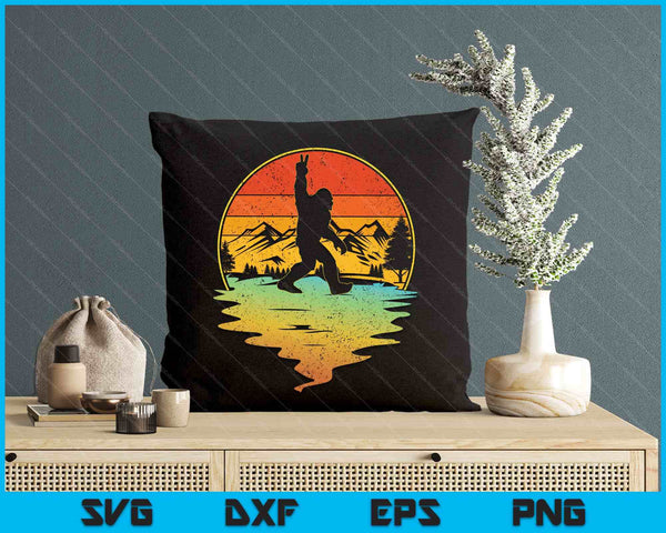 Bigfoot Rock On Sasquatch Rock And Roll Funny SVG PNG Digital Printable Files