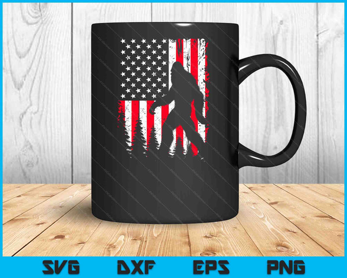 Bigfoot Sasquatch Firecracker American USA Funny 4th Of July SVG PNG Digital Printable Files