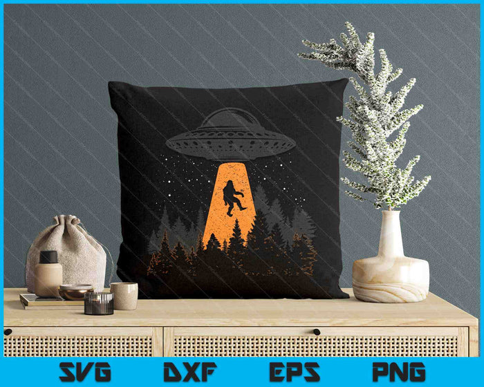 Bigfoot Sasquatch Ufo Alien Abduction Yeti Cryptid Bigfoot SVG PNG Digital Printable Files