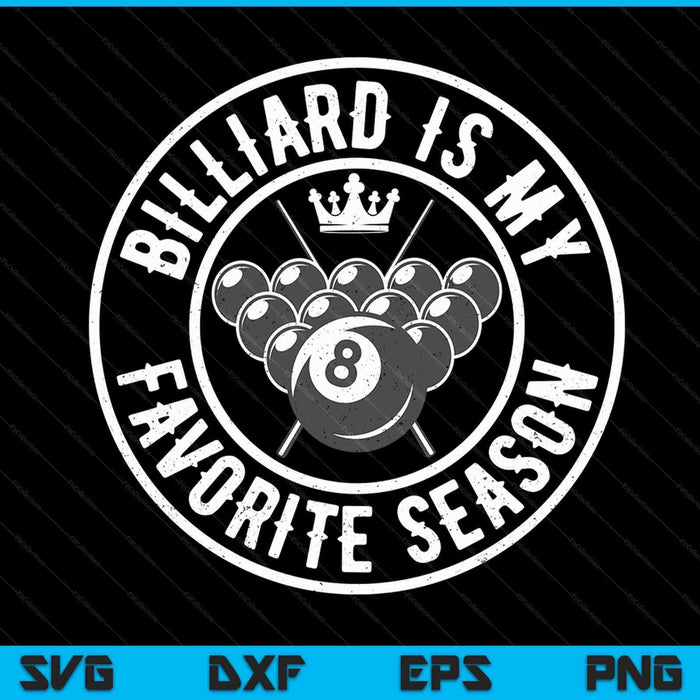 Billiard is my favorite season cheer fan SVG cut file