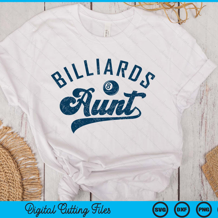 Billiards Aunt Mother’s Day SVG PNG Digital Printable Files