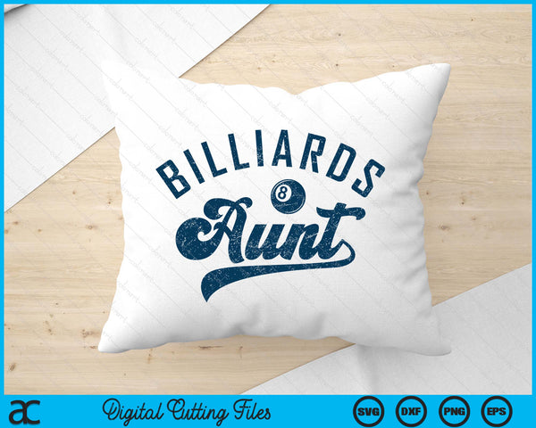 Billiards Aunt Mother’s Day SVG PNG Digital Printable Files