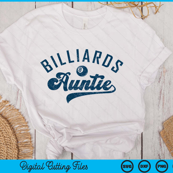 Billiards Auntie Mother’s Day SVG PNG Digital Printable Files