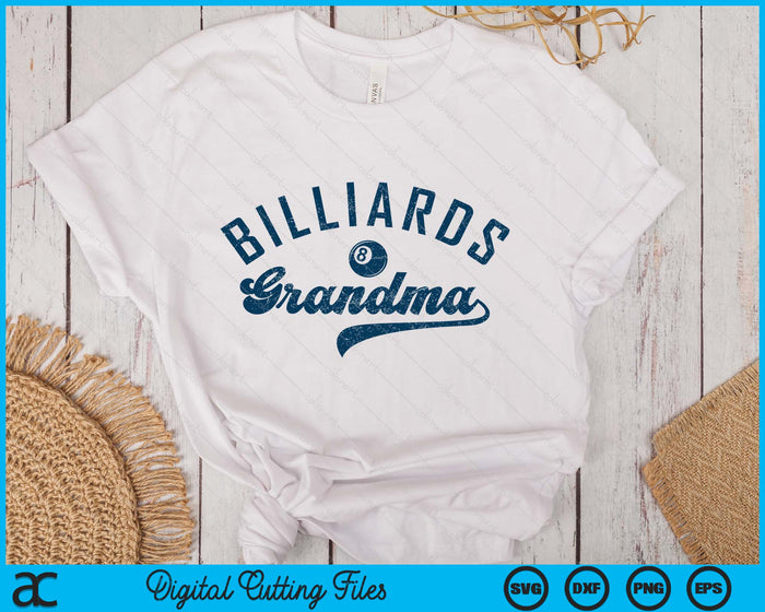 Billiards Grandma Mother’s Day SVG PNG Digital Printable Files