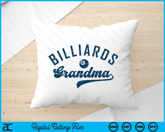 Billiards Grandma Mother’s Day SVG PNG Digital Printable Files