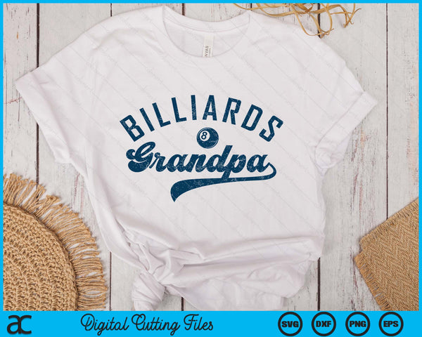 Billiards Grandpa Daddy Father’s Day SVG PNG Digital Printable Files