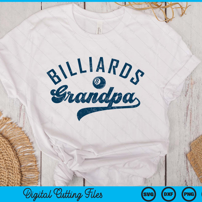 Billiards Grandpa Daddy Father’s Day SVG PNG Digital Printable Files