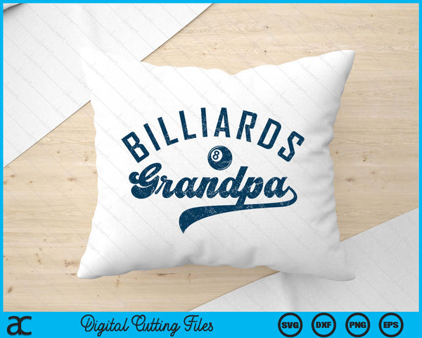 Billiards Grandpa Daddy Father’s Day SVG PNG Digital Printable Files