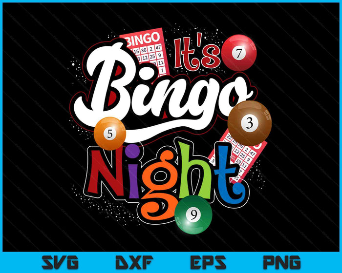 Bingo Night Gift Bingo Player Lottery Winner Gambling Bingo SVG PNG Digital Printable Files