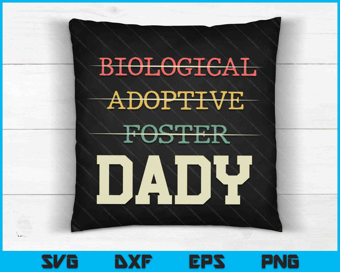 Biologische adoptie Foster Dady officieel een ouder SVG PNG digitale snijbestanden