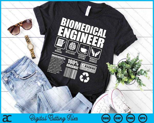 Biomedical Engineer Hardworking Biomed Medical Scientist SVG PNG Digital Printable Files