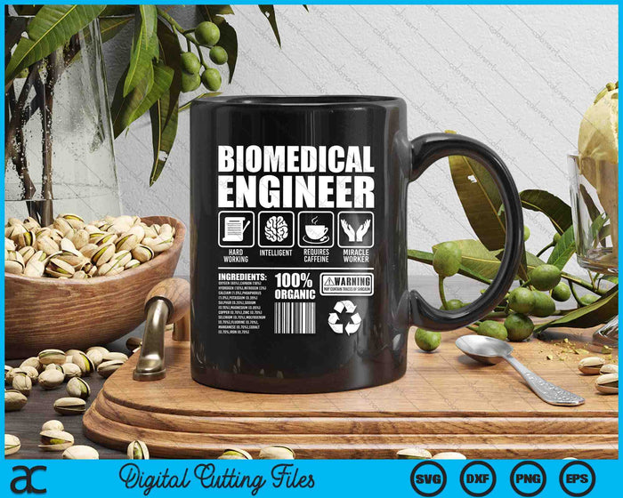 Biomedical Engineer Hardworking Biomed Medical Scientist SVG PNG Digital Printable Files