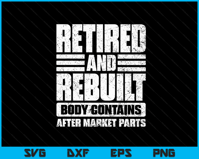 Bionic Aftermarket Parts Design Knee and Hip Replacement SVG PNG Digital Cutting Files