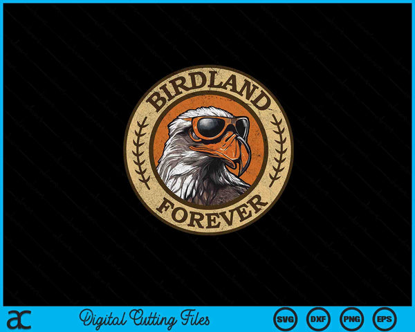 Birdland forever cool retro oriole SVG cut file