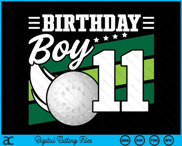 Birthday Boy 11 Years Old Hockey Lover Birthday SVG PNG Digital Cutting Files