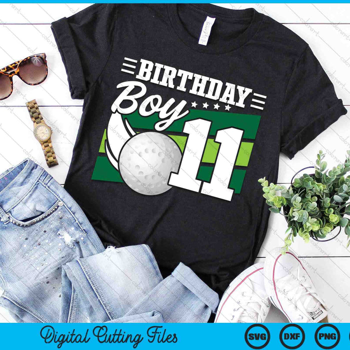 Birthday Boy 11 Years Old Hockey Lover Birthday SVG PNG Digital Cutting Files