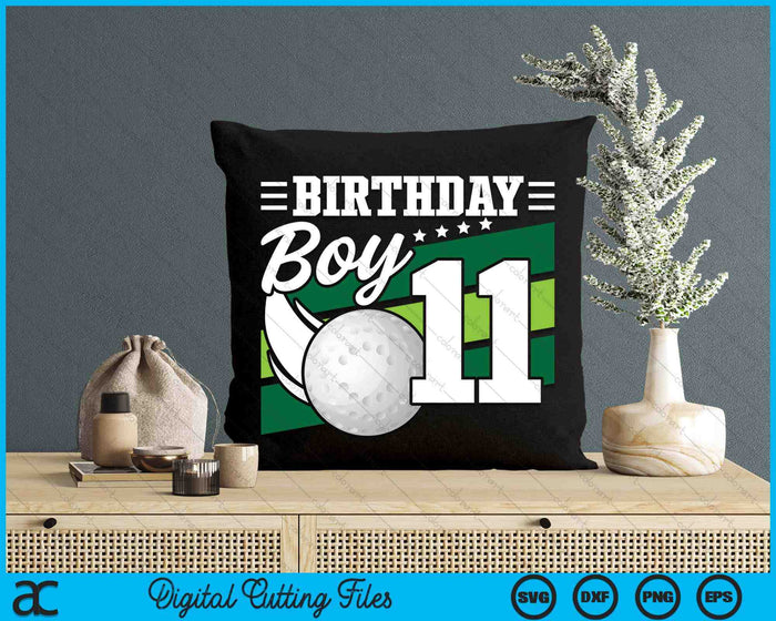 Birthday Boy 11 Years Old Hockey Lover Birthday SVG PNG Digital Cutting Files