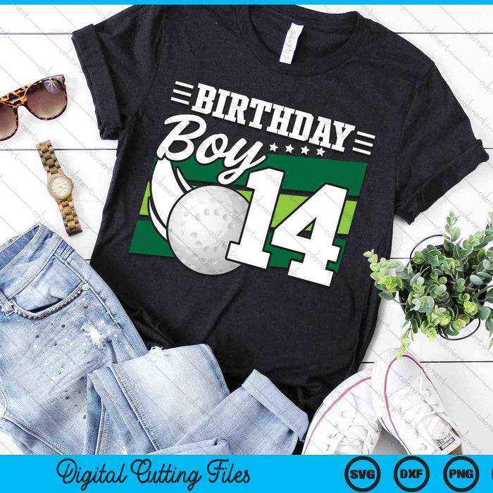 Birthday Boy 14 Years Old Hockey Lover Birthday SVG PNG Digital Cutting Files