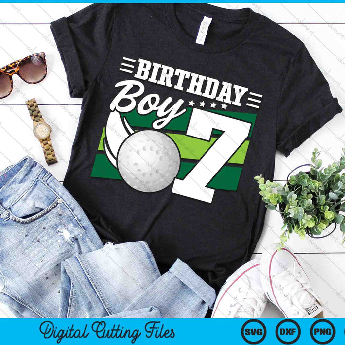 Birthday Boy 7 Years Old Hockey Lover Birthday SVG PNG Digital Cutting Files