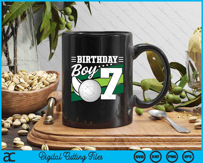 Birthday Boy 7 Years Old Hockey Lover Birthday SVG PNG Digital Cutting Files