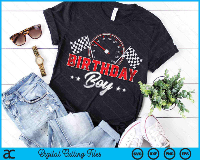 Birthday Boy Race Car Racing Car Driver SVG PNG Cutting Printable Files