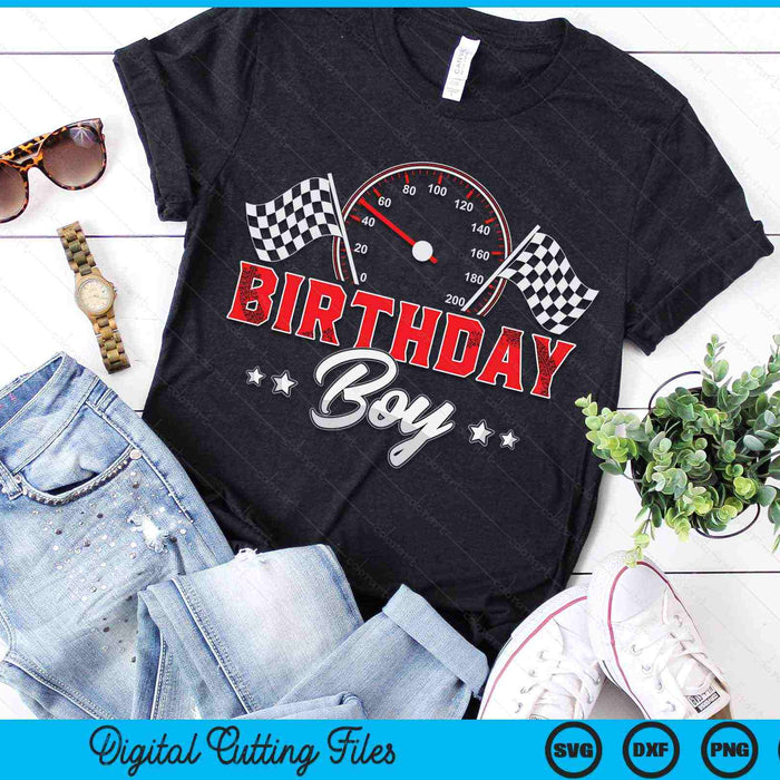 Birthday Boy Race Car Racing Car Driver SVG PNG Cutting Printable Files