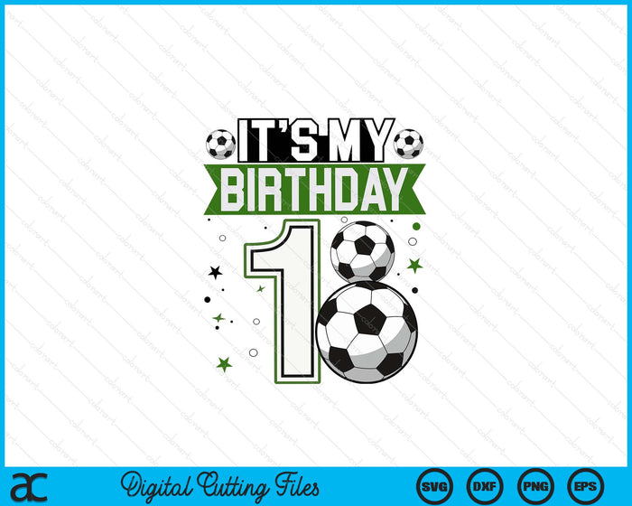Birthday Boy Tees 1 Soccer Its My 1st Birthday Boys Soccer SVG PNG Digital Printable Files