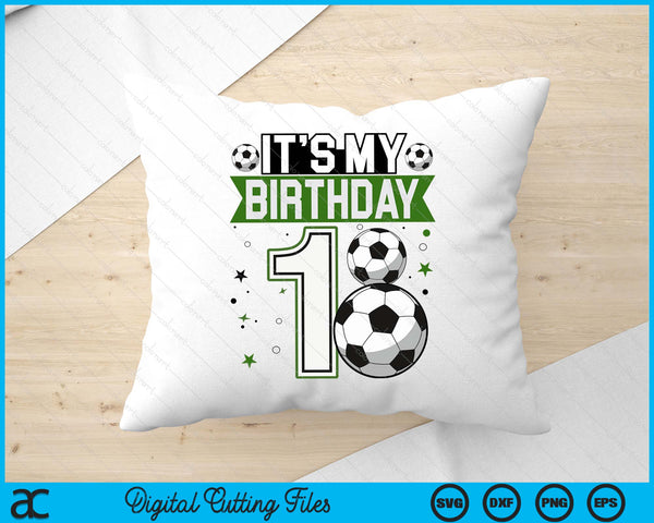 Birthday Boy Tees 1 Soccer Its My 1st Birthday Boys Soccer SVG PNG Digital Printable Files