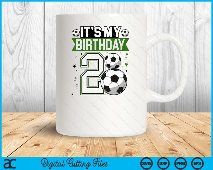Birthday Boy Tees 2 Soccer Its My 2nd Birthday Boys Soccer SVG PNG Digital Printable Files