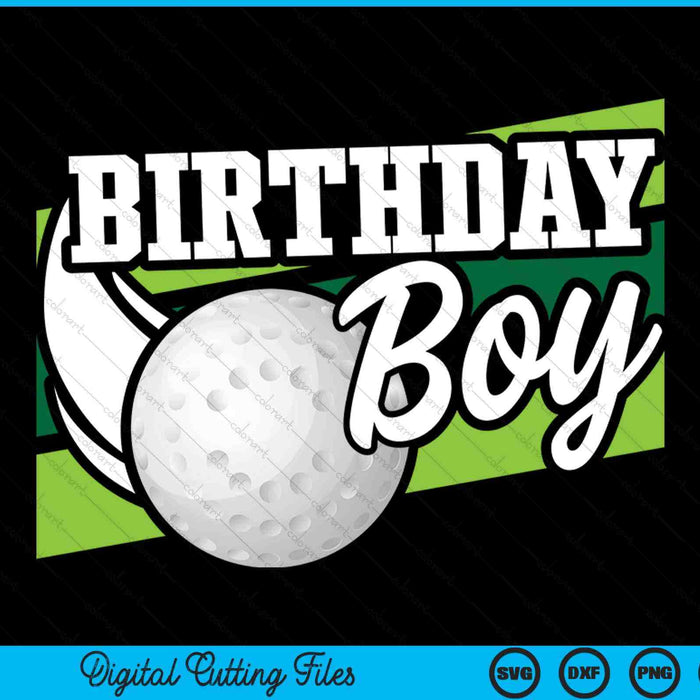 Birthday party boy hockey SVG PNG cut file for Cricut