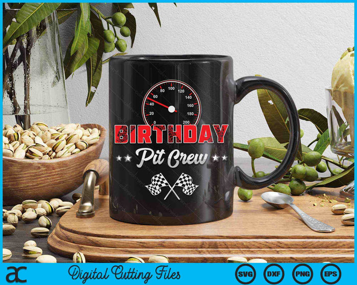 Verjaardag Pit Crew Raceauto Verjaardagsfeestje Racing Familie SVG PNG digitale afdrukbare bestanden