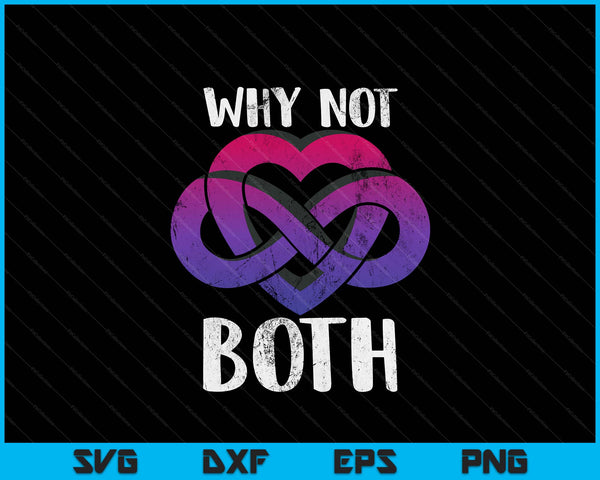 Bisexual polyamory symbol why not both bi pride SVG cut file