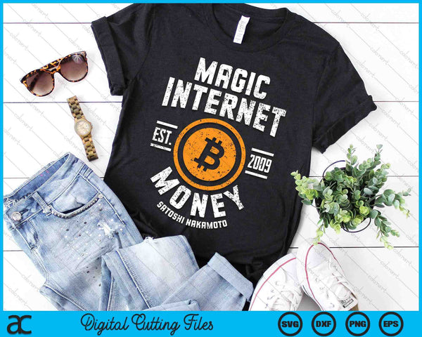 Bitcoin Magic Internet Money BTC Crypto Currency Blockchain SVG PNG Digital Printable Files