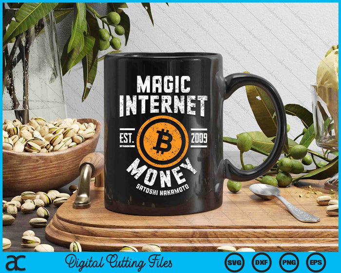 Bitcoin Magic Internet Money BTC Crypto Currency Blockchain SVG PNG Digital Printable Files