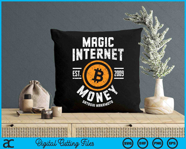 Bitcoin Magic Internet Money BTC Crypto Currency Blockchain SVG PNG Digital Printable Files