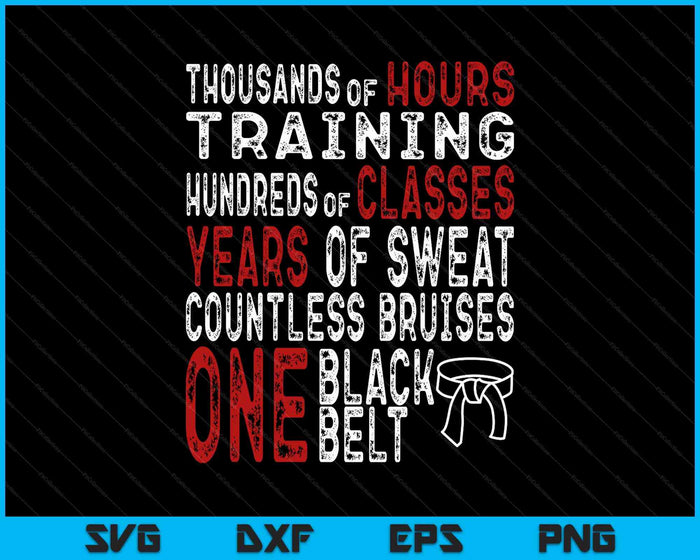 Black Belt Taekwondo Gifts Mixed Martial Arts Training Cool SVG PNG Digital Printable Files