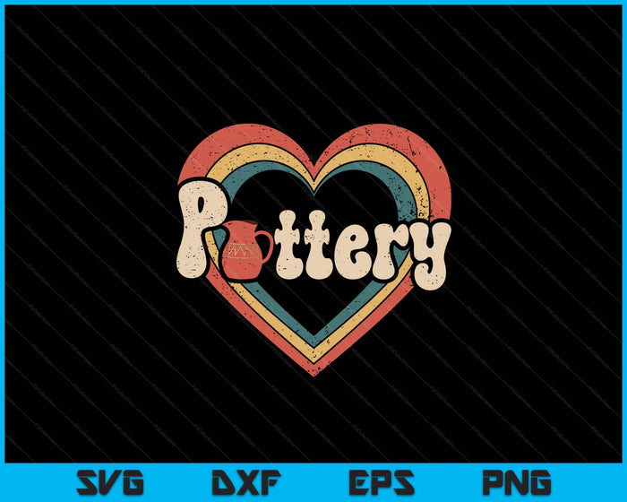 Retro Funny Pottery Lover Ceramic SVG PNG Digital Printable Files