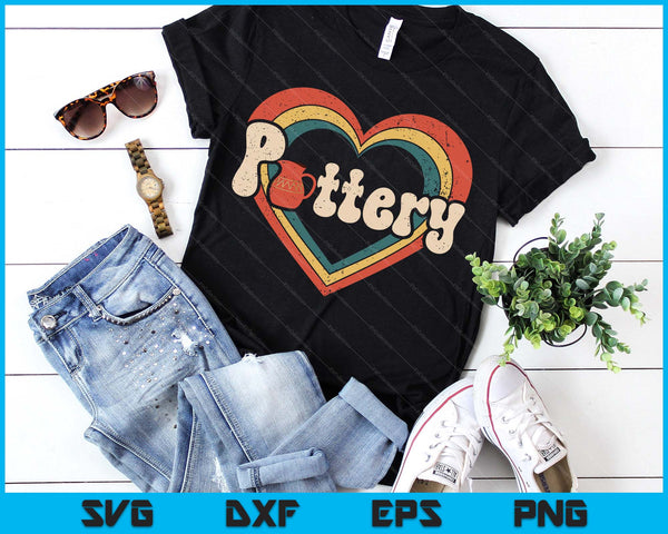 Retro Funny Pottery Lover Ceramic SVG PNG Digital Printable Files