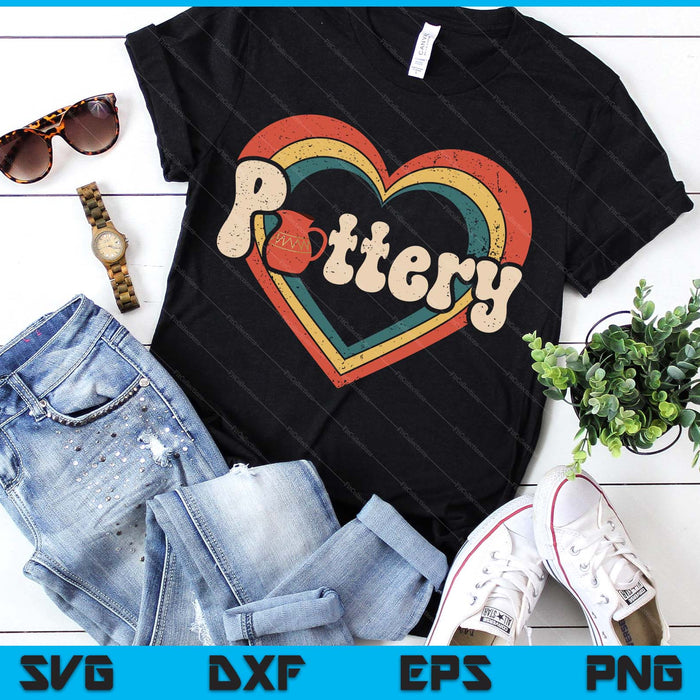 Retro Funny Pottery Lover Ceramic SVG PNG Digital Printable Files