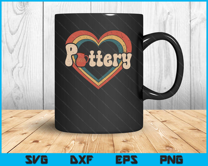 Retro Funny Pottery Lover Ceramic SVG PNG Digital Printable Files