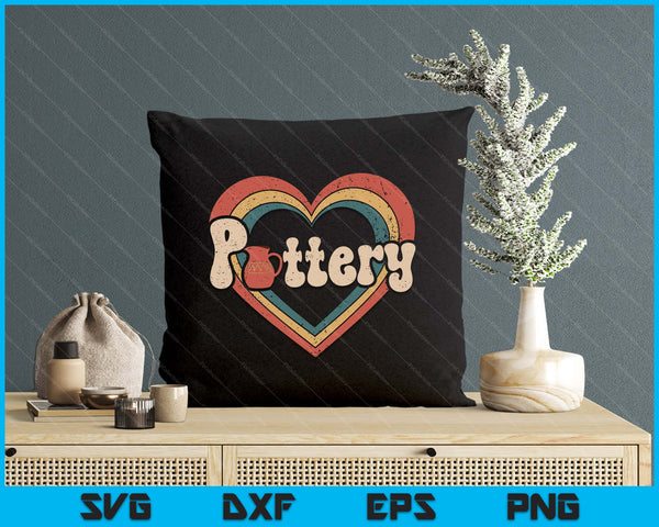 Retro Funny Pottery Lover Ceramic SVG PNG Digital Printable Files